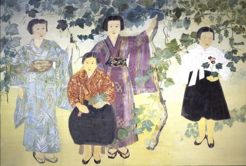 片岡球子 《緑蔭》
1939 年　紙本着色　194.0 x 286.0 cm
横浜美術館蔵（片岡球子氏寄贈）