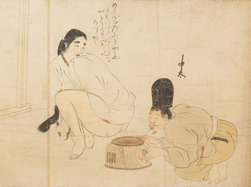 作者不詳《稚児草紙》福田美術館蔵（部分）福田美術館初公開