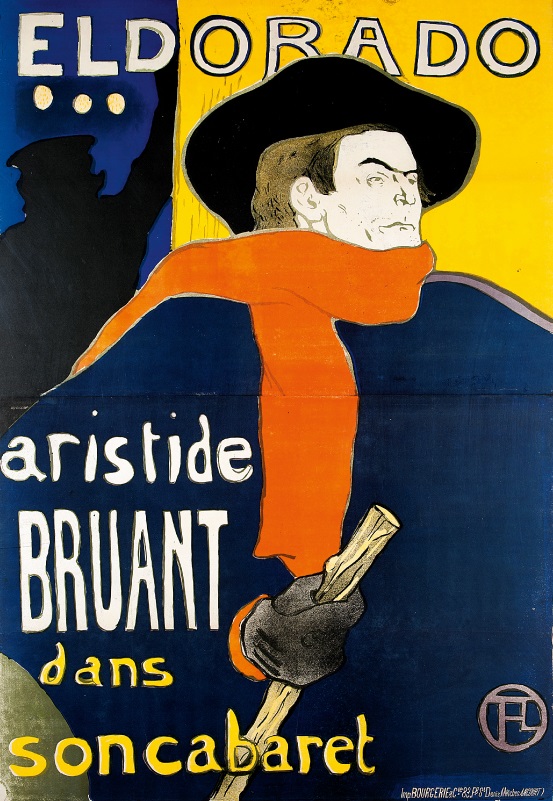 《エルドラド、アリスティド・ブリュアン、彼のキャバレにて》 1892年  リトグラフ

Eldorado: Aristide Bruant, dans son cabaret, 1892, Lithograph