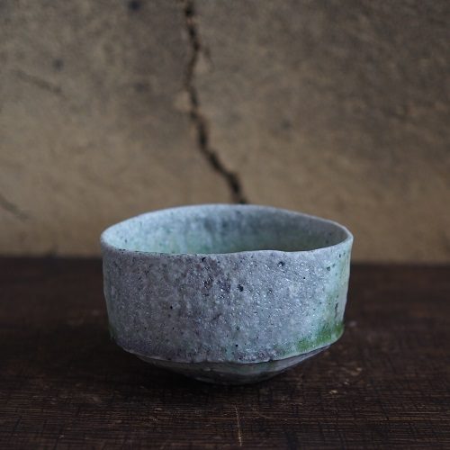 自然釉筒茶盌　

13.2×11.8×高7.9ｃｍ