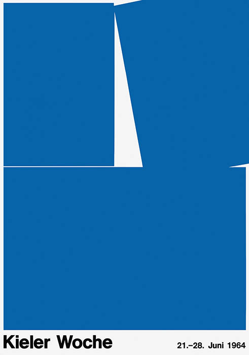 ハンス・ヒルマン キール ウィーク 1964 1964年 ポスター © Marlies Rosa-Hillmann