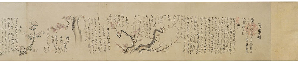 森川許六《百花譜》（部分）1704年