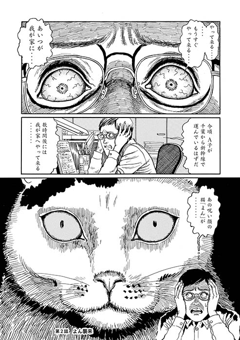 《伊藤潤二の猫日記 よん＆むー》2009 年　©伊藤潤二／講談社