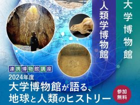 名古屋大学博物館 南山大学人類学博物館 　連携博物館講座　2024年度「大学博物館が語る、地球と人類のヒストリー」名古屋大学博物館