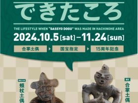 秋季企画展「－合掌土偶国宝指定15周年記念－合掌土偶ができたころ」八戸市埋蔵文化財センター是川縄文館