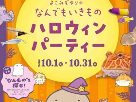 秋の特別展「よこみぞゆりのなんでもいきものハロウィンパーティー」しながわ水族館