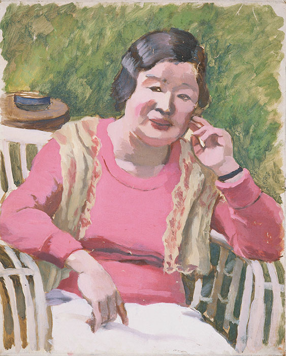 小林徳三郎《婦人像》1945年頃、ふくやま美術館