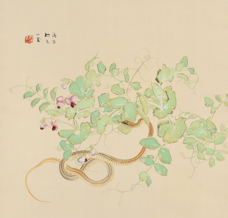 竹内栖鳳《艶陽》1940(昭和15)年　絹本・彩色　山種美術館