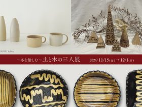 【ギャラリー宙】「～冬を愉しむ～土と木の三人展」市之倉さかづき美術館