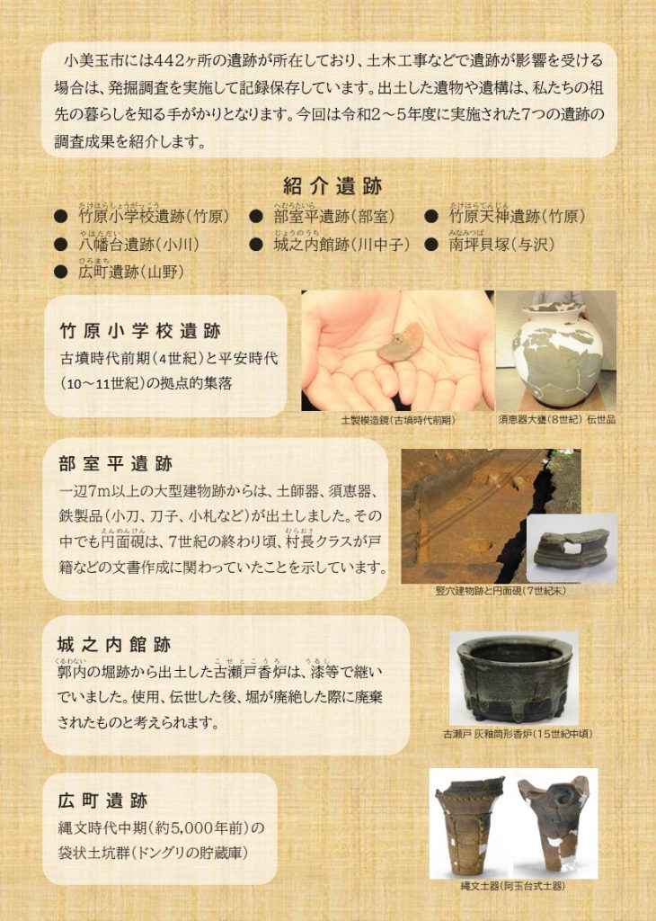 コスモス30歳記念 参考展「おみたま発掘ものがたり」玉里史料館