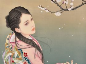 宮﨑優《風花》727×530mm／絹本着彩／2024