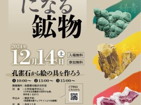 地質標本館 イベント「絵の具になる鉱物」地質標本館