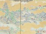 「大坂冬の陣図屏風（模写）に描かれた大坂城内〈大阪城天守閣蔵〉
