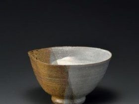 千種伊羅保茶盌 径15×高9㎝