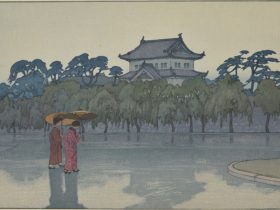 吉田博《東京拾二題　旧本丸》　昭和4（1925）年　大判一枚　三菱一号館美術館蔵