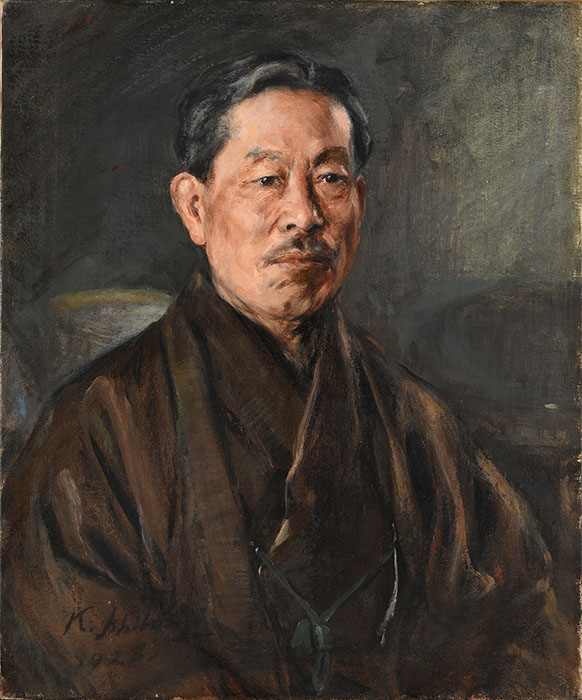 石橋和訓《岡倉由三郎肖像》1928年　島根県立美術館蔵