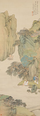 奥原晴湖《山水図》
1897年
茨城県立歴史館蔵
※前期展示