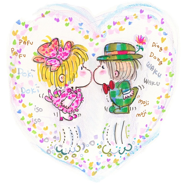 「ハートに火をつけて❤」 40×40㎝