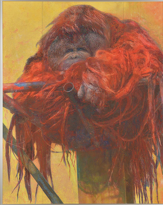 日本画 熱田守「猩 猩（しょうじょう）」(特選)兵庫