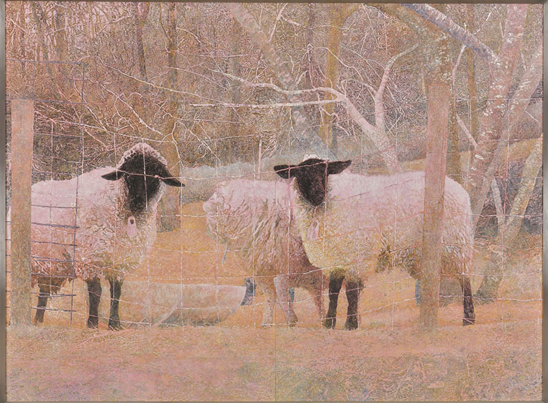 日本画 前川和之「結びつき」(特選)大阪