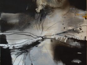 チェン・ジャン・ホン 「冥蓮」 ミクストメディア 100 × 100 cm