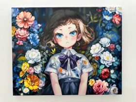 「MID NIGHT」 2024年 Oil On Canvas 72 × 90 cm