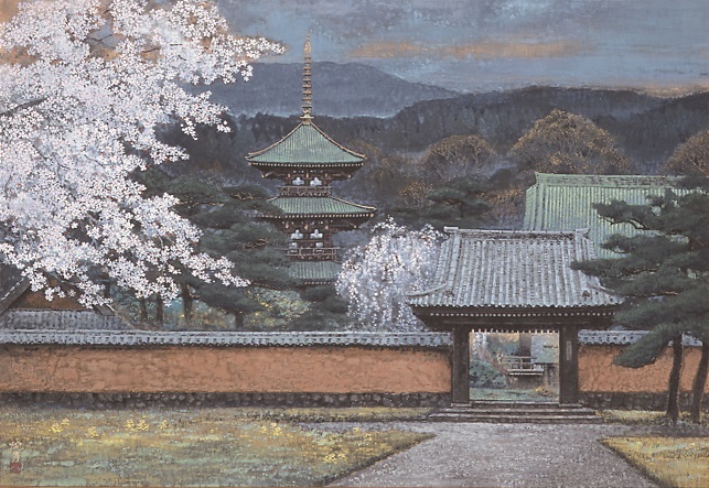 後藤純男《古刹麗春》 佐藤美術館蔵