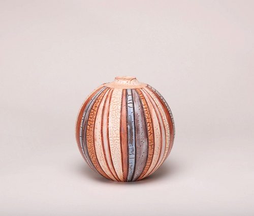 志野彩文壺 　

径20.0×高さ20.2cm 　
