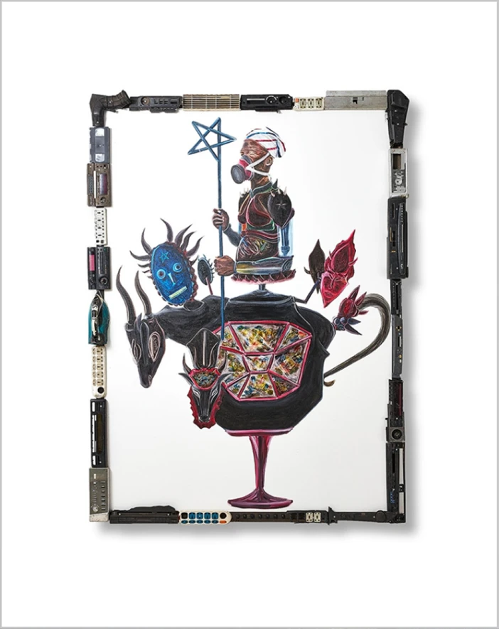 「Tea pot on capitalism」 (縦225×横166cm)