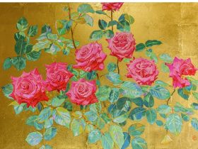 赤い薔薇（M20号）