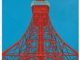 田﨑 冬樹「記憶の塔 2024」 P50号　キャンバス、アクリル絵具