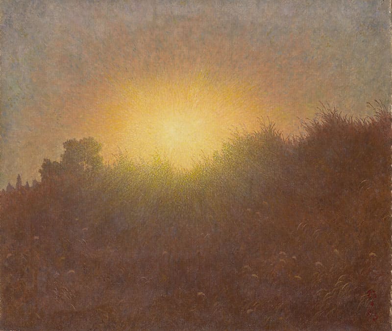 髙島野十郎「秋陽」昭和40年頃(c.1965)、福岡県立美術館蔵