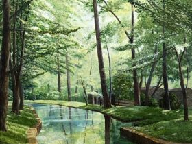 古宇田公仁「運河 (デュポンの公園)」P1