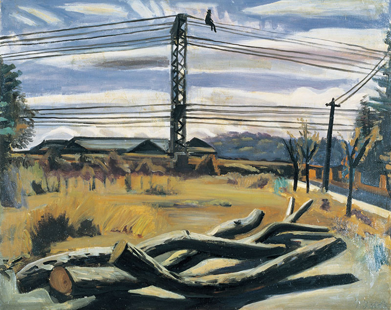 《枯木のある風景》1930年 油彩、カンヴァス 公益財団法人ウッドワン美術館