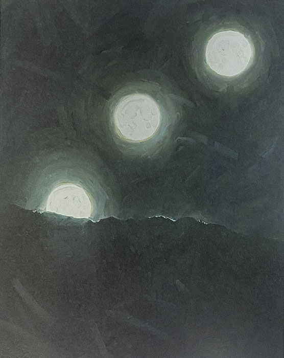 原良介《three moons》2012 年 作家蔵