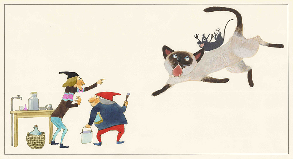 「ふしぎなのり」『はじめてであうすうがくの絵本 １』より　1982年
©空想工房　画像提供：津和野町立安野光雅美術館