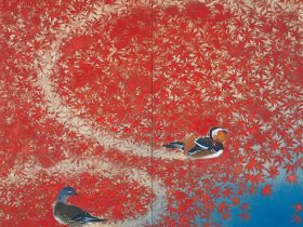 川端龍子「愛染」昭和9年（1934）