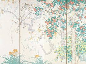荒木十畝 《清妍》（右隻） 1916年　高崎市タワー美術館寄託