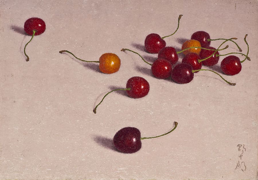 髙島野十郎「さくらんぼ」昭和31年頃(c.1956)、福岡県立美術館蔵