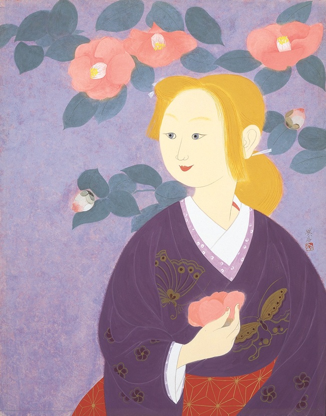 北澤映月《花の中》1987年 株式会社ヤマタネ蔵