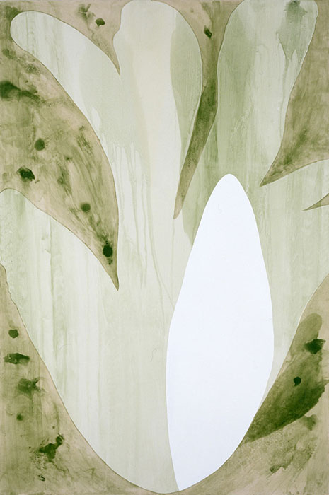 山口啓介 《花の心臓 / 被子植物の空気柱》 2003年 顔料、樹脂・カンヴァス 群馬県立館林美術館蔵