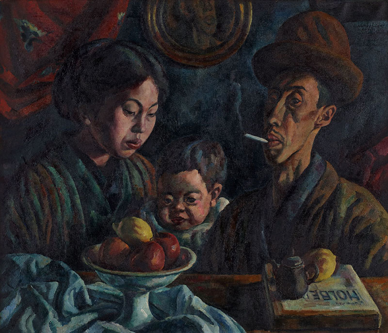 《Nの家族》1919年 油彩、カンヴァス 公益財団法人大原芸術財団 大原美術館（重要文化財）