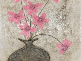 サラ・ローゼン UNTITLED 15 75×60cm キャンバス、蜜蝋、顔料