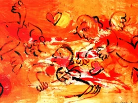 「エンジェル」（一部抜粋） （縦159.5×横835cm）