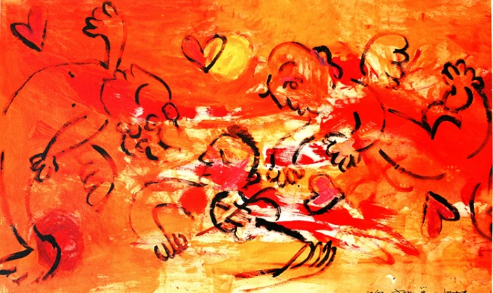 「エンジェル」(一部抜粋) (縦159.5×横835cm)