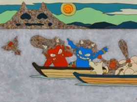 桃太郎図　いざ鬼ヶ島へ。 15 号