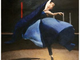 ザ　ブルー　ドレス シルクスクリーン 85×83cm