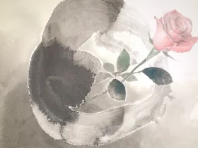 「フーガⅠ」（薔薇）（縦36×横53cm）