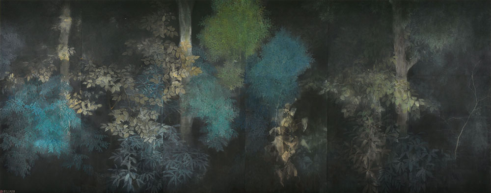 長澤耕平《森の夜》2025年