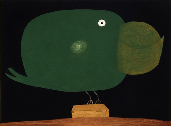 《ジャイアント・トゥーカン（オオハシ＝大きな嘴）》　Giant Toucan　2000年
エッチング、アクアチント、ドライポイント、紙　ギャルリー宮脇蔵